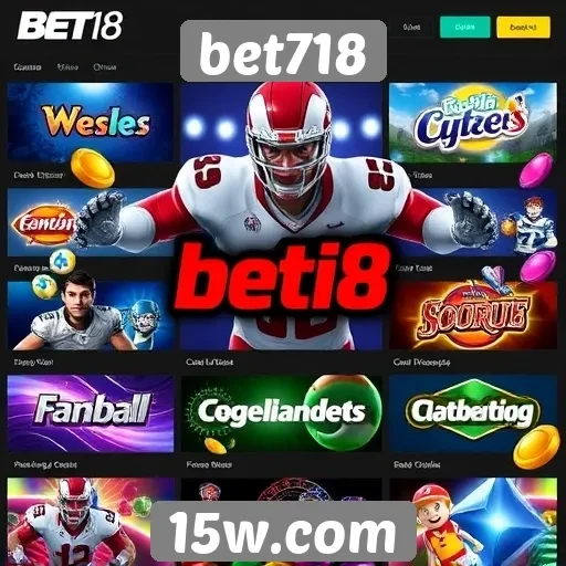 Variedade de jogos disponíveis no bet718